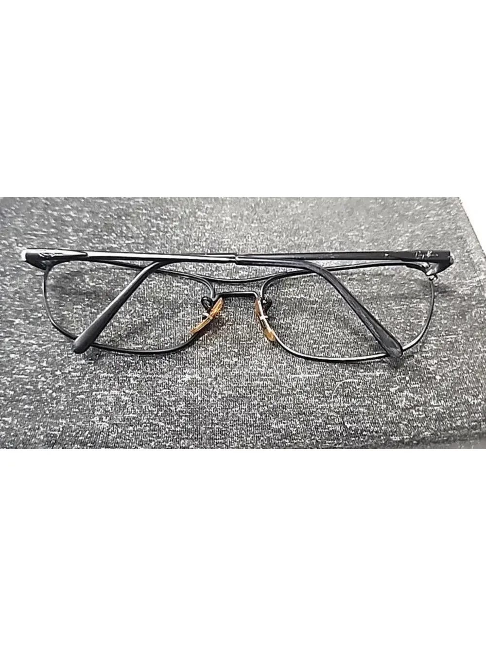 Ray Ban RB3132 006 BLACK Metal Square Sunglasses Frame 56-18 READ